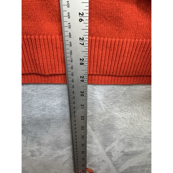 Banana Republic Todd & Duncan Cashmere Sweater Scottish Yarn Orange Men's XL - Picture 6 of 6